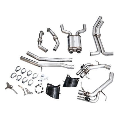 AWE Tuning 21-23 Audi C8 RS6/RS7 SwitchPath Cat-back Exhaust - Diamond Black Tips