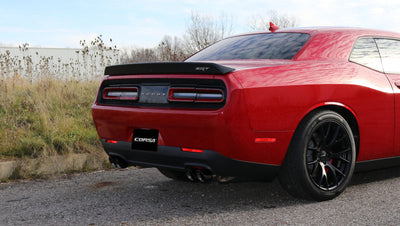 Corsa Performance 15-17 Dodge Challenger Hellcat Dual Rear Exit Extreme Exhaust w/ 3.5in