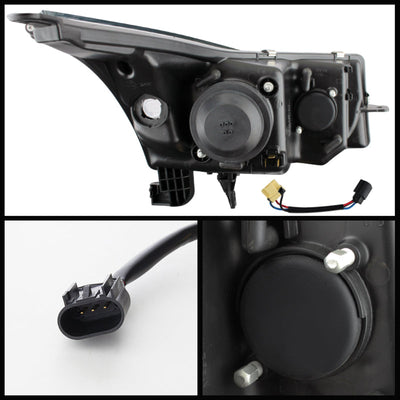 Spyder Chevy Cruze 11-14 Projector Headlights Light Tube DRL Blk PRO-YD-CCRZ11-LTDRL-BK 5074164