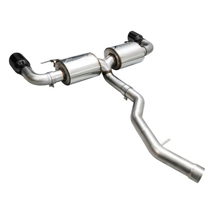 AWE 19-23 BMW 330i / 21-23 BMW 430i Base G2X Touring (Excl.Conv) Axle Back Exhaust - Diamond Black