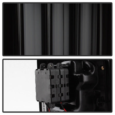 Spyder 07-16 Jeep Wrangler Version 2 Light Bar LED Tail Lights - Smoke (ALT-YD-JWA07V2-LBLED-BSM)