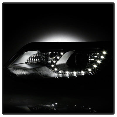 SPYDER VW Tiguan 12-17 LED/DRL Projector Headlights Chrome PRO-JH-VWT12-LED-C 9948527