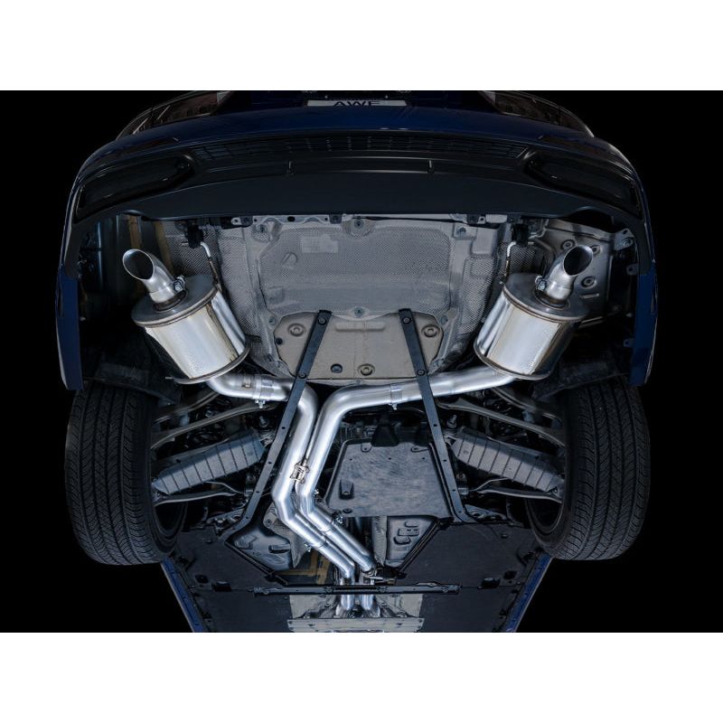 AWE Audi 2019-2023 C8 A6/A7 3.0T Touring Edition Cat-back Exhaust- Turn Downs