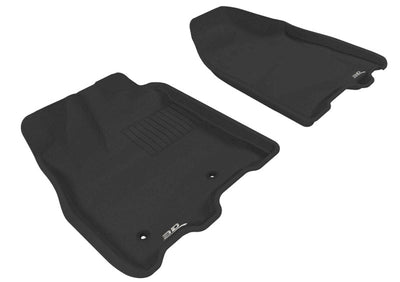 3D MAXpider 2011-2012 Toyota Sienna Kagu 1st Row Floormat - Black L1TY05611509