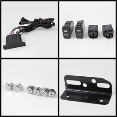 Spyder Toyota FJ Cruiser 07-14 Fog Lights With LED Daytime Running Lights w/swch Blk FL-DRL-TFJ07-BK 5075161