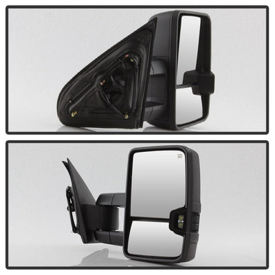 SPYDER xTune Chevy Silverado 14-16 Heated Smoke LED Signal Telescoping Mirrors MIR-CSIL14S-G2-PWH-SM-SET 9936739