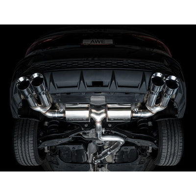AWE 22-24 Audi 8Y S3 Touring Edition Exhaust - Chrome Silver Tips