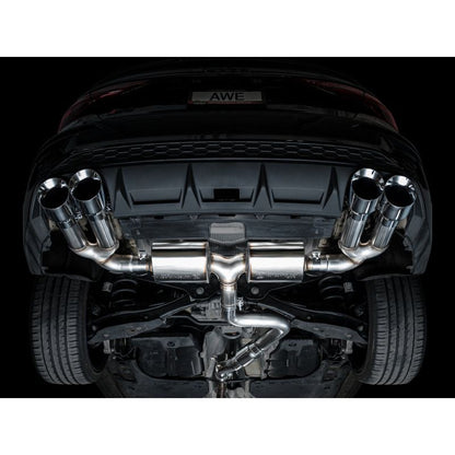 AWE 22-24 Audi 8Y S3 Touring Edition Exhaust - Chrome Silver Tips