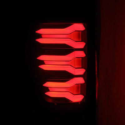 AlphaRex 21-22 Ford F-150 LUXX LED Tailights Black/Red 653030 *Discontinued