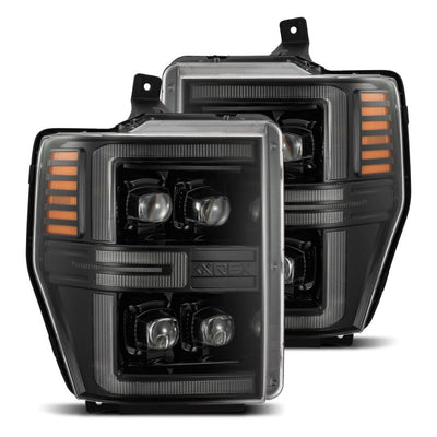 AlphaRex 08-10 Ford Super Duty/Excursion NOVA-Series LED Projector Headlights Alpha-Black