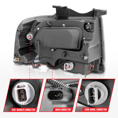 Anzo 2007-2014 Ford Expedition Projector Headlights Chrome