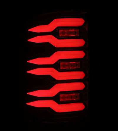 AlphaRex 07-13 GMC Sierra 1500/07-14 2500/3500HD (No Clsc/Dually) Luxx-Series LED Tail Lghts Blk Red 630080 *Discontinued