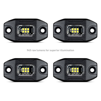Borne Off-Road Rock Light (Kit of 4) Short Harness BNLT-RL-4A
