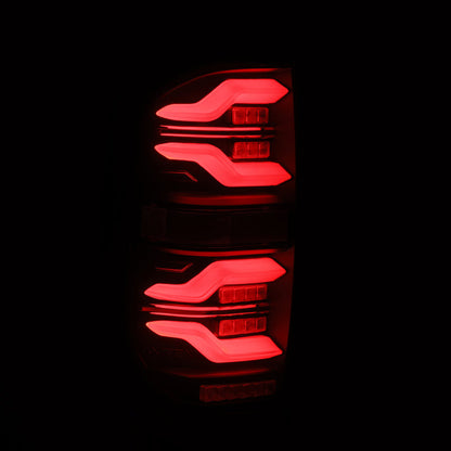 AlphaRex 14-21 Toyota Tundra LUXX-Series LED Tail Lights Alpha-Black