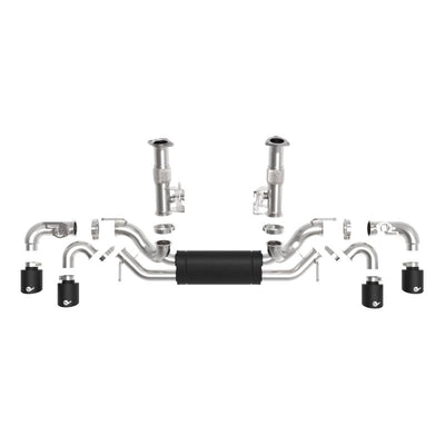 aFe MACH Force-Xp 3in to 2-1/2in 304SS Cat-Back 2020 Chevy Corvette (C8) 6.2L - Black Tip