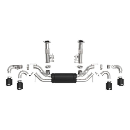 aFe MACH Force-Xp 3in to 2-1/2in 304SS Cat-Back 2020 Chevy Corvette (C8) 6.2L - Black Tip