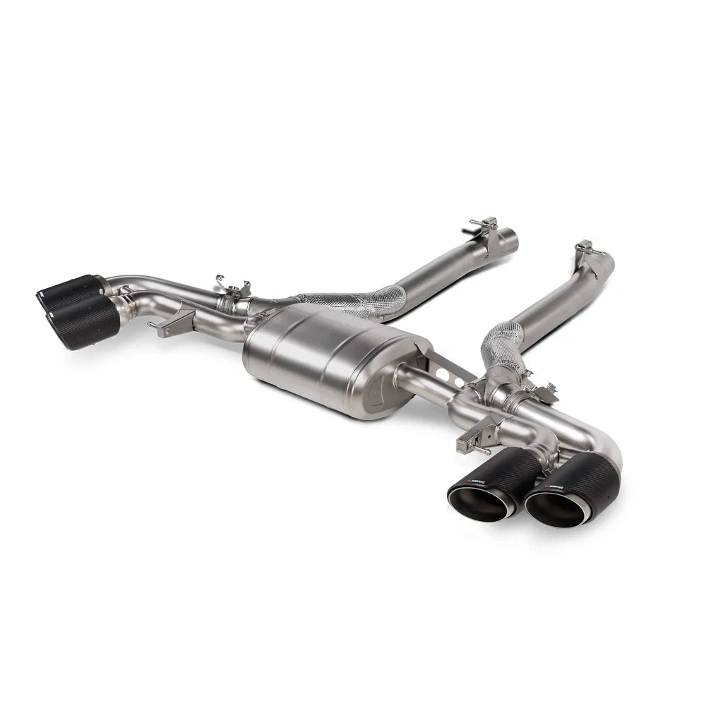 Akrapovic 2024+ BMW X5M / X6M (Face Lift) Slip-On Line (Titanium) w/Carbon Fiber Tips