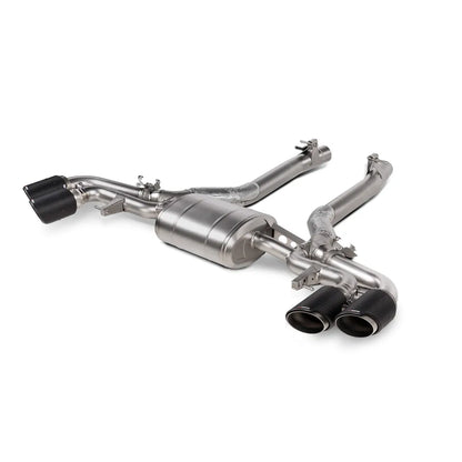 Akrapovic 2024+ BMW X5M / X6M (Face Lift) Slip-On Line (Titanium) w/Carbon Fiber Tips