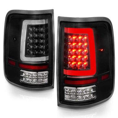 ANZO 2004-2006 Ford F-150 LED Tail Lights w/ Light Bar Black Housing Clear Lens 311342
