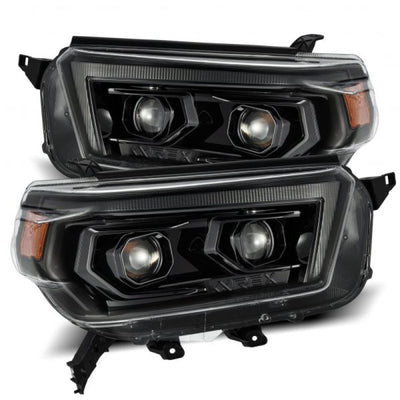 AlphaRex 10-13 Toyota 4Runner LUXX LED Proj Headlights Plank Style Alpha Black w/Seq Signal/DRL 880756 *Discontinued