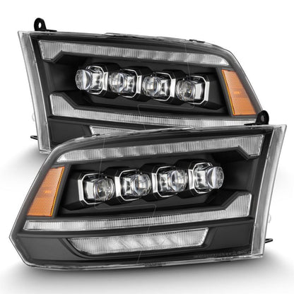 AlphaRex 09-18 Ram Truck (MK II 5th Gen 2500 Style) NOVA-Series LED Projector Headlights Black