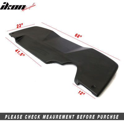 Universal Fitment VTX Style Unpainted Black Rear Bumper Diffuser FRP