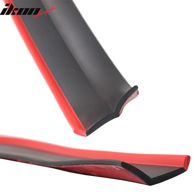 Universal Type 1 Black With Red Front Bumper Chin Lip Rubber Foam