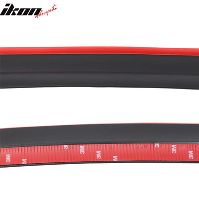 Universal 100" Red Trim Front Lip Splitter Quick Chin Rubber Foam