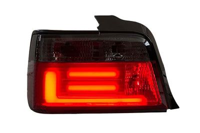 BMW 3 Series E36 Sedan JDM Red/Smoke LED BAR Tail Lights (1991-1998)