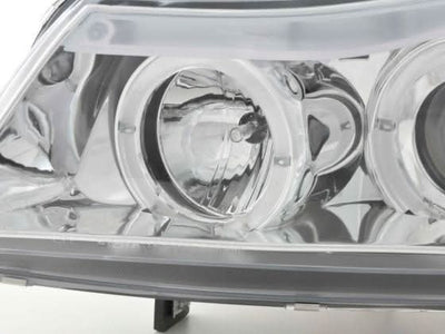 BMW 3-series E90 E91 Chrome Angel Eyes LED Headlight Set (2005-2012)