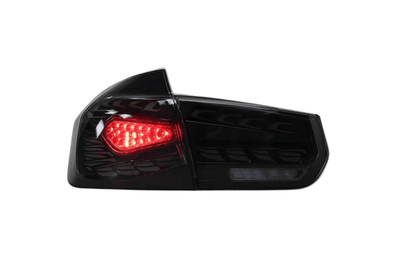 BMW 3 Series F30 F35 F80 Black Dragon Scale LED Tail Lights (2012-2019)