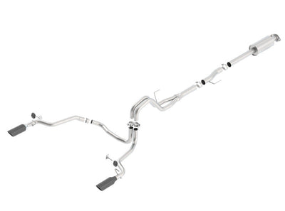 Borla 15-16 Ford F150 3.5L EcoBoost Ext. Cab Black Chrome CB Exht ATAK Single Split Rear Exit 140616BC