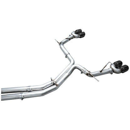 AWE Tuning 19-23 Audi C8 S6/S7 2.9T V6 AWD Track Edition Exhaust - Diamond Black Tips