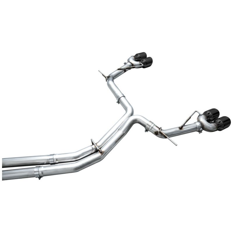 AWE Tuning 19-23 Audi C8 S6/S7 2.9T V6 AWD Track Edition Exhaust - Diamond Black Tips