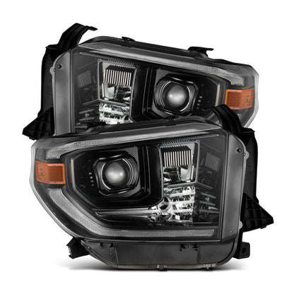 AlphaRex 14-21 Toyota Tundra MK II LUXX-Series LED Projector Headlights Alpha-Black