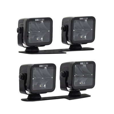 Borne Off-Road 21+ Bronco Light Pods 4pc Ditch 3x3 Spot BNLT-BR-21-DT4S