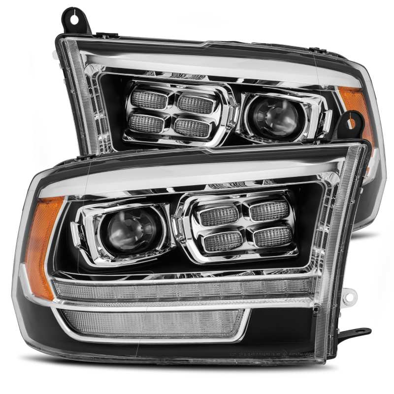 AlphaRex 09-18 Ram Truck LUXX-Series (5th Gen 2500 Style) LED Projector Headlights Black