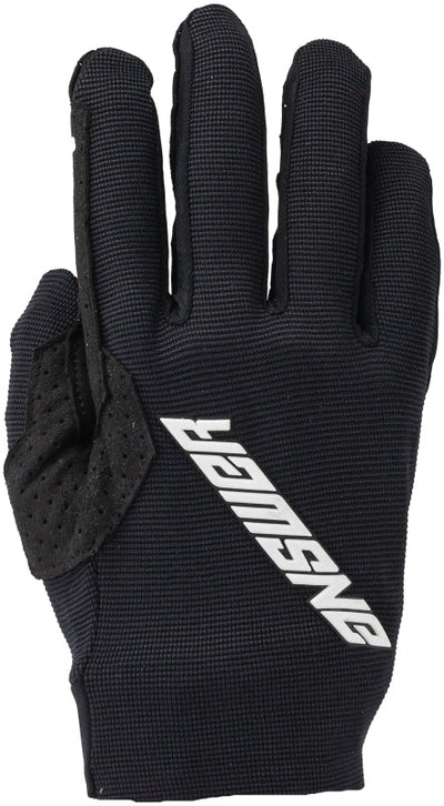 Answer 24 Aerlite Gloves Black/White Youth - XL 442810