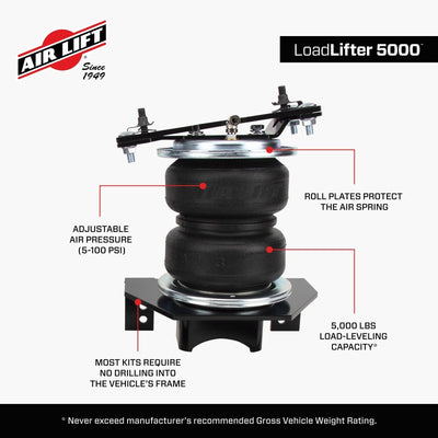 Air Lift Loadlifter 5000 Rear Air Spring Kit for 2020+ Chevrolet Silverado 2500/3500 57341