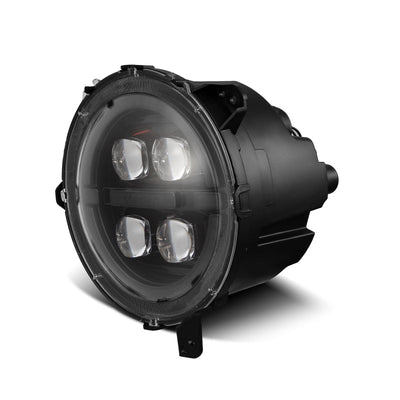 AlphaRex 18-23 Jeep Wrangler JL/Gladiator JT LED Proj Headlights Alpha-Blk w/ Activ Light/Seq Signal 880867 *Discontinued