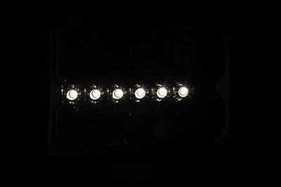Anzo 2000-2004 Ford Excursion Crystal Headlights Chrome w/ LED 1pc