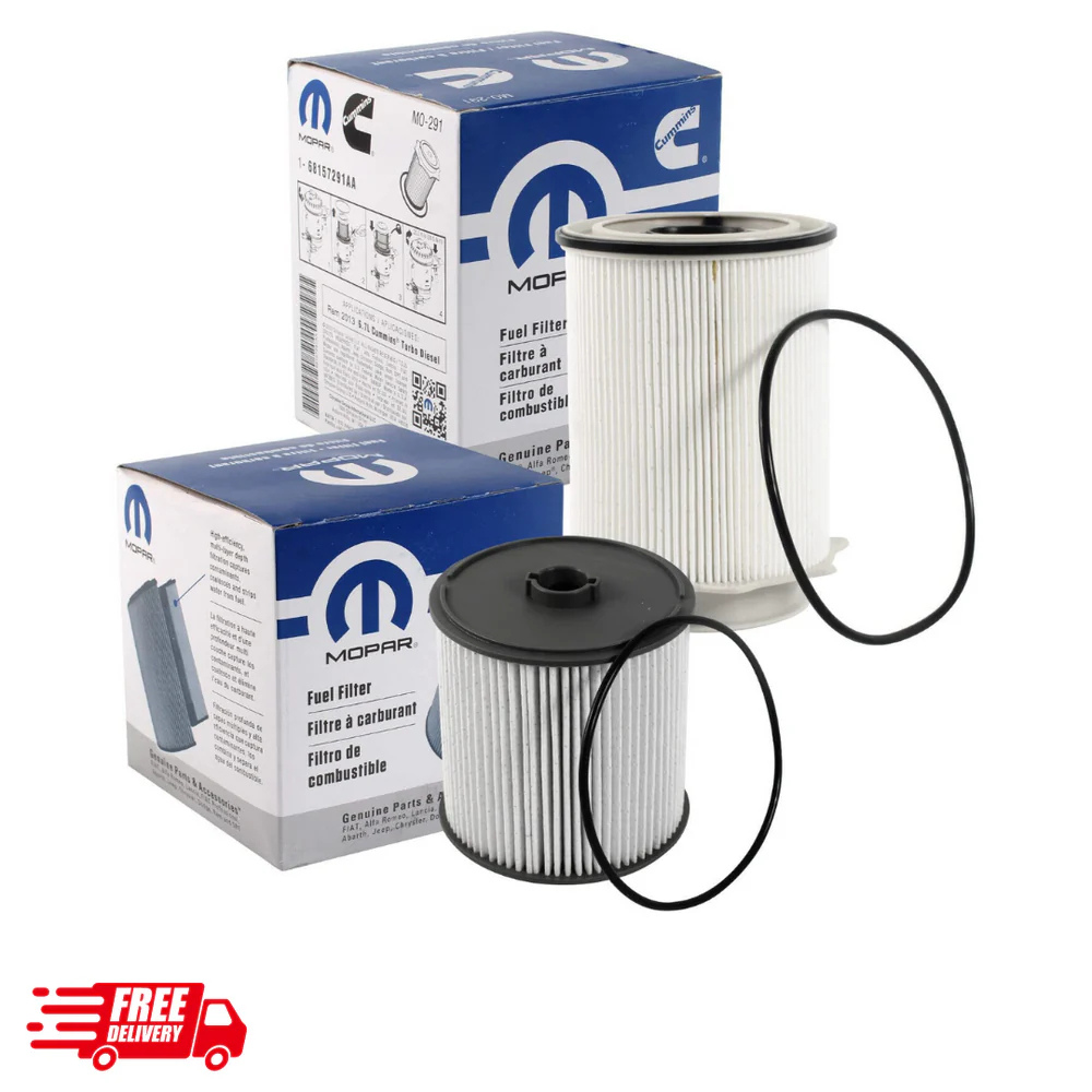 2019-2024 Dodge Ram 2500-5500 Mopar fuel filters 68157291AA, 68436631AA kit OEM quality image 0