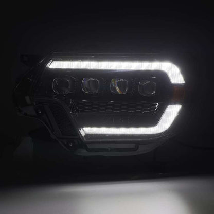 AlphaRex 12-15 Toyota Tacoma NOVA-Series LED Projector Headlights Alpha-Black
