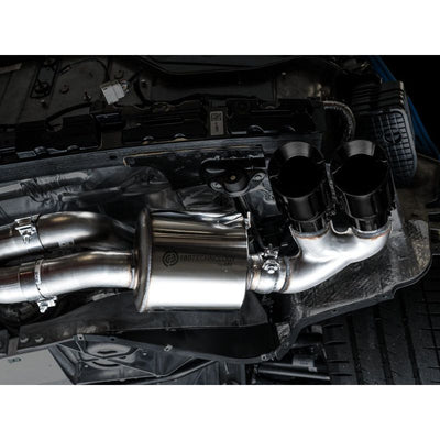 AWE Tuning 2020+ Chevrolet Corvette (C8) Touring Edition Exhaust - Quad Diamond Black Tips