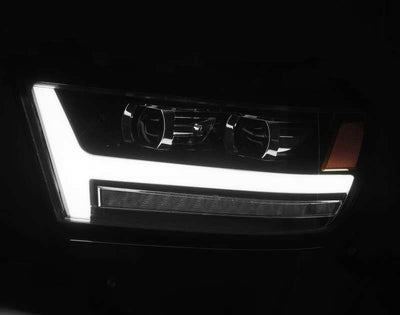 AlphaRex 19-24 Ram 1500 LUXX-Series LED Projector Headlights Jet Black
