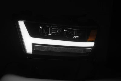 AlphaRex 19-23 Ram 1500 PRO-Series Halogen Projector Headlights Jet Black