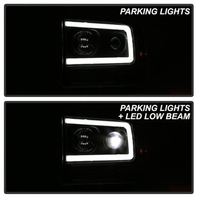 SPYDER Ford F-250 99-04/Excursion 00-04 1 Piece LED Headlights - Black PRO-YD-FF25099V2PL-BK 5088062
