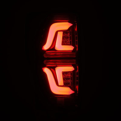 AlphaRex 17-19 Ford Super Duty PRO-Series LED Tail Lights Jet Black
