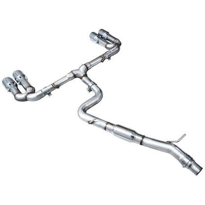 AWE 22-24 Audi 8Y S3 Track Edition Exhaust  - Chrome Silver Tips