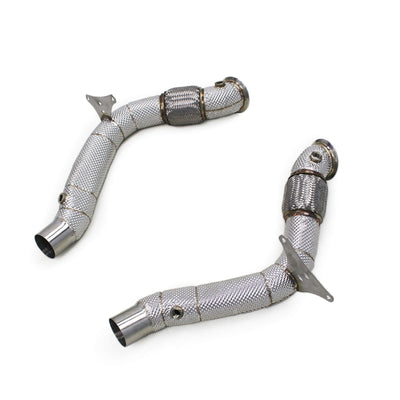 High Flow Exhaust Catless Downpipe Heatshield for Ferrari 488 3.9T V8 GTB Pista Spider